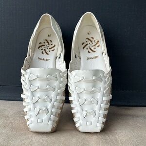 Sam and Libby Women’s Asha Espadrille saddle slip on shoes.